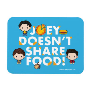 FRIENDS™ Joey Doesn't Share Food Chibi Magnet