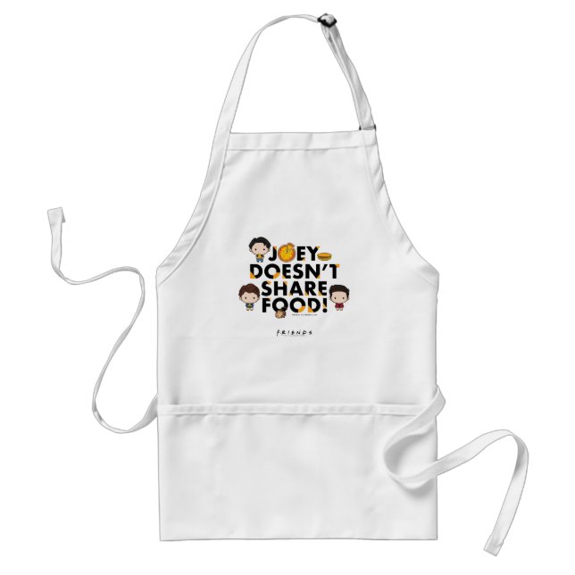 FRIENDS™ | Joey Doesn't Share Food Chibi Standard Apron (Front)