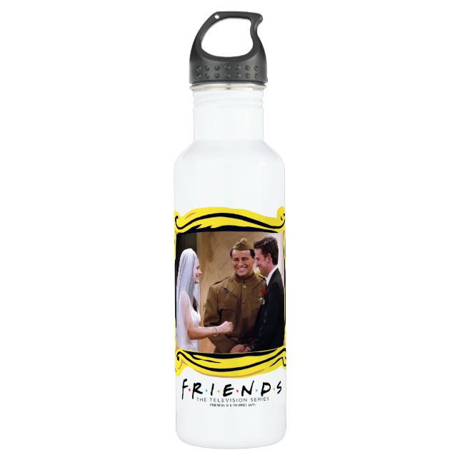 FRIENDS™ | Joey Marries Monica & Chandler 710 Ml Water Bottle (Front)