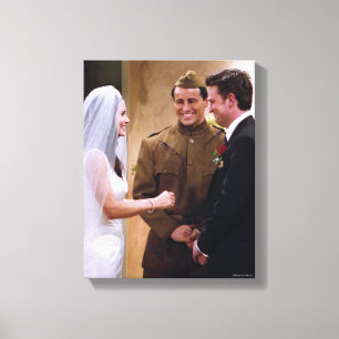 FRIENDS™   Joey Marries Monica & Chandler Canvas Print