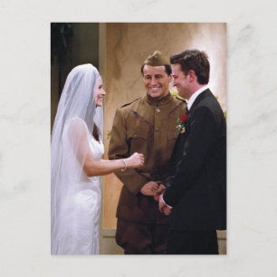FRIENDS™   Joey Marries Monica & Chandler Invitation Postcard
