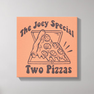 FRIENDS™   Joey Pizza Quote Canvas Print