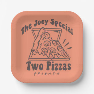 FRIENDS™   Joey Pizza Quote Paper Plate