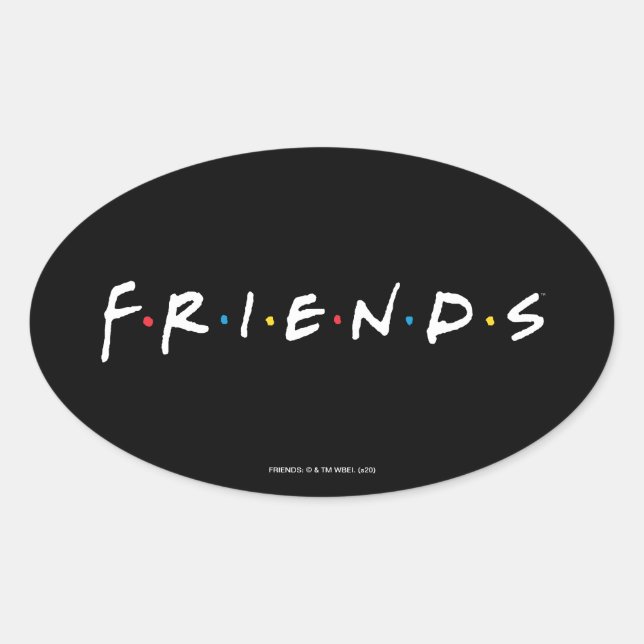 FRIENDS™ Logo Oval Sticker (Front)