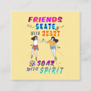 Friends Marketin Skate With Heart Soar With Spirit Referral Card