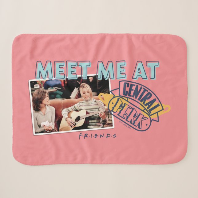 FRIENDS™ | Meet Me at Central Perk Sherpa Blanket (Front (Horizontal))