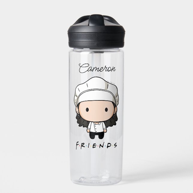 FRIENDS™ | Monica Chibi | Add Your Name Water Bottle (Front)