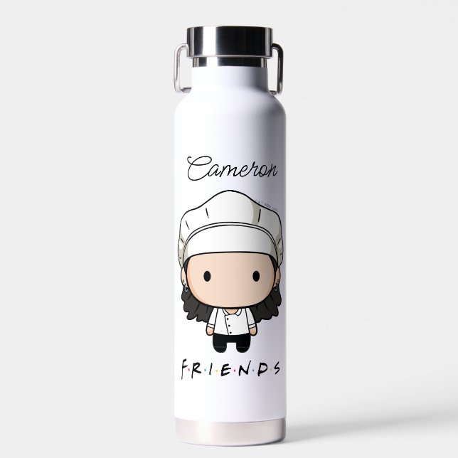 FRIENDS™ | Monica Chibi | Add Your Name Water Bottle (Front)