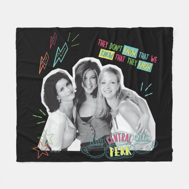 FRIENDS™ | Monica, Rachel & Phoebe Fleece Blanket (Front (Horizontal))