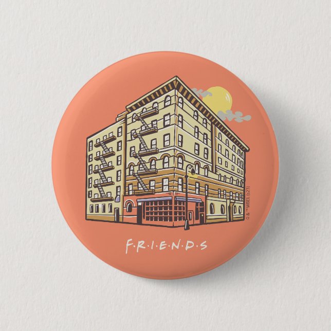 FRIENDS™ | Monica's Apartment Building 2 Inch Round Button (Front)