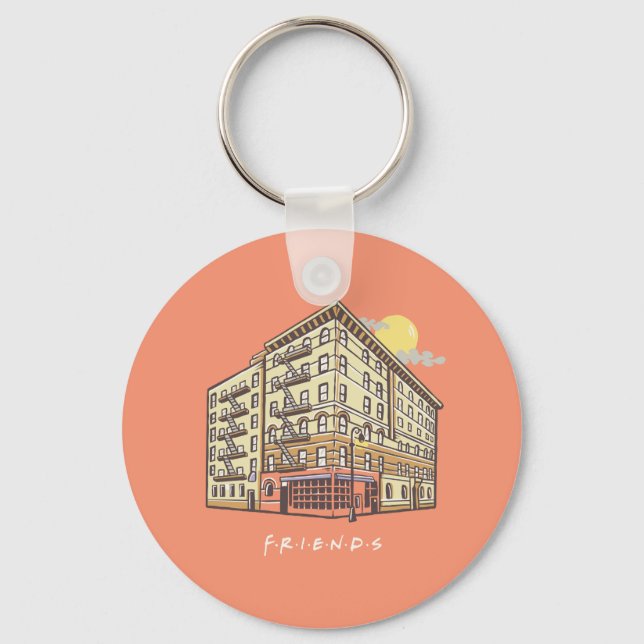 FRIENDS™ | Monica's Apartment Building Keychain (Front)