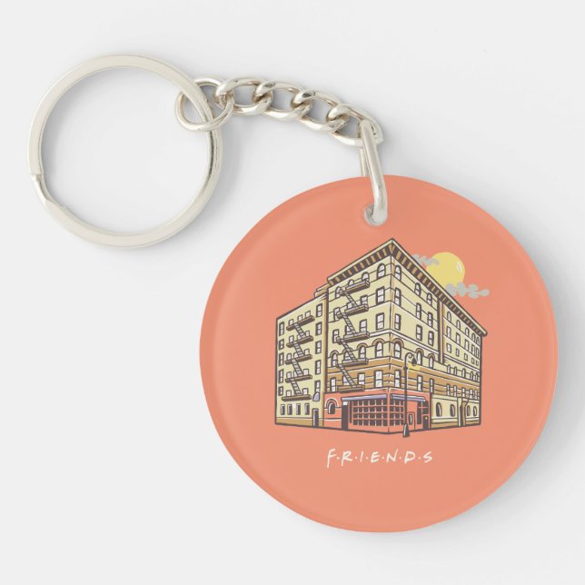 FRIENDS™ | Monica's Apartment Building Keychain (Front)