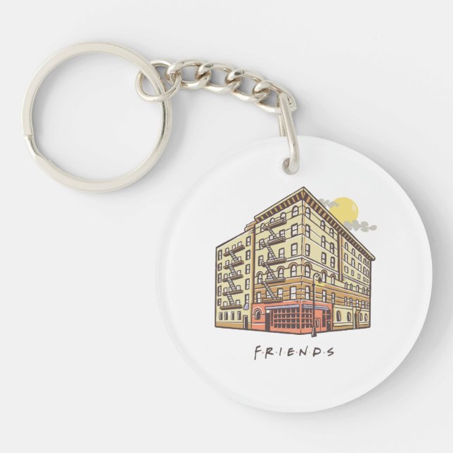 FRIENDS™ | Monica's Apartment Building Keychain (Front)