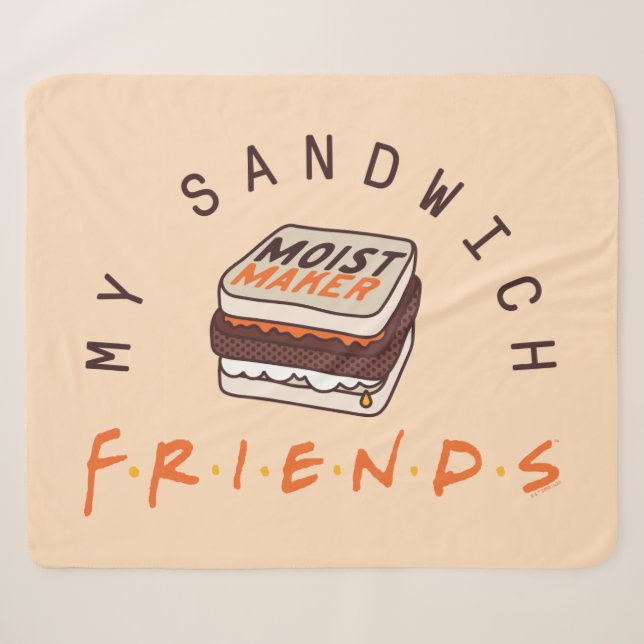 FRIENDS™ | My Sandwich Sherpa Blanket (Front (Horizontal))