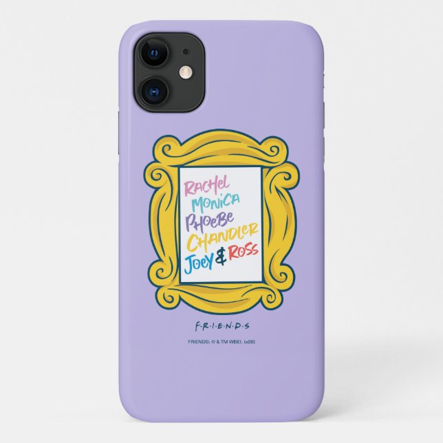 FRIENDS™ Names in Peephole Case-Mate iPhone Case (Back)