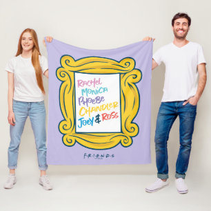 FRIENDS™ Names in Peephole Fleece Blanket