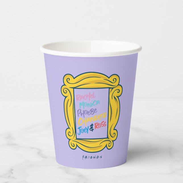FRIENDS™ Names in Peephole Paper Cups (Left)