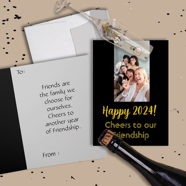 Friends New Year Greetings Friendship  Card (Creator Uploaded)