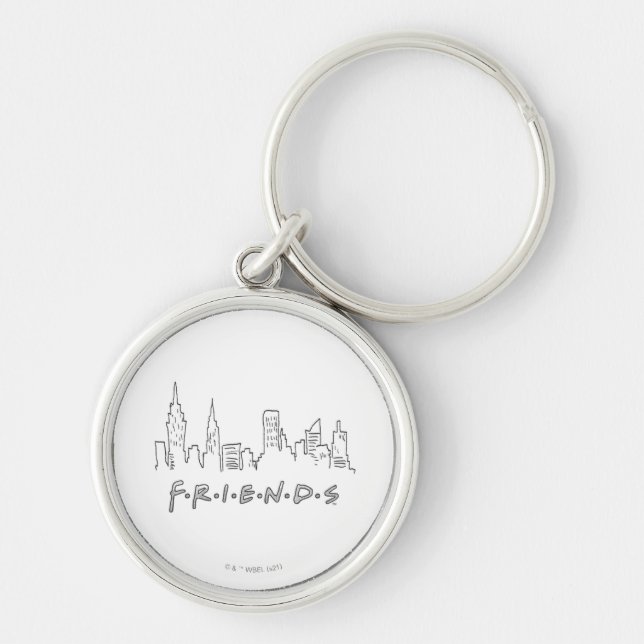 FRIENDS™ | New York City Silhouette Keychain (Front)