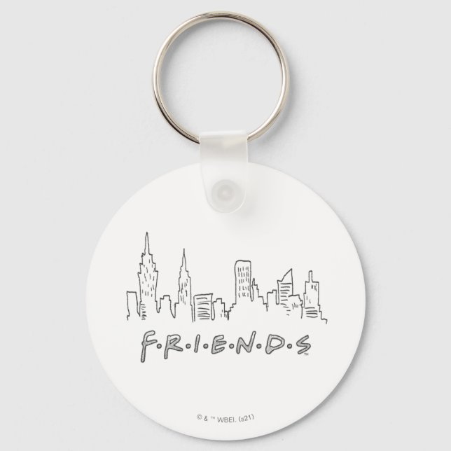 FRIENDS™ | New York City Silhouette Keychain (Front)