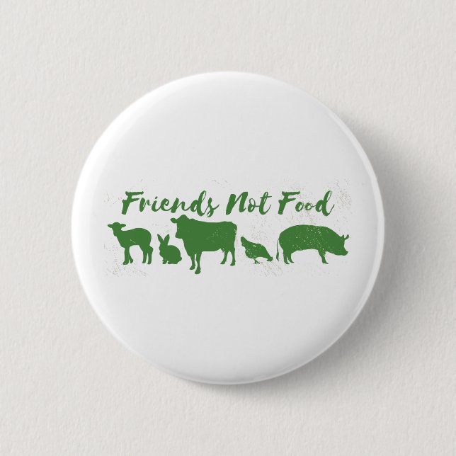 Friends Not Food 2 Inch Round Button (Front)