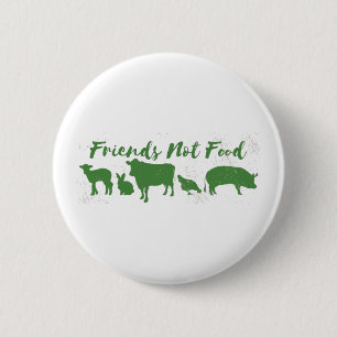 Friends Not Food 2 Inch Round Button