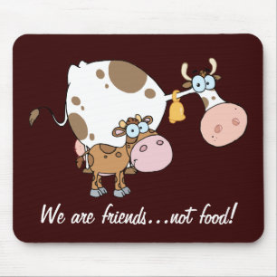 Friends Not Food Mousepad