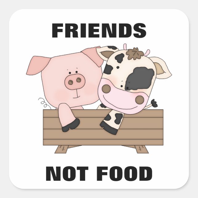 Friends Not Food Stickers (Front)