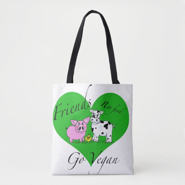 Friends not food Vegan Bag (Front)