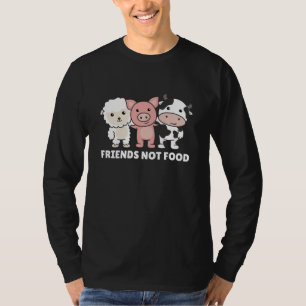 Friends Not Food Vegan Sheep Pig Cow T-Shirt