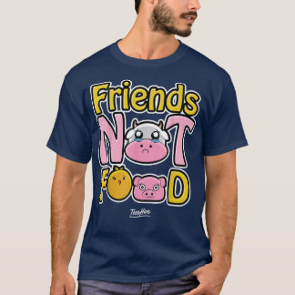Friends Not Food Vegan Vegetarian T-Shirt