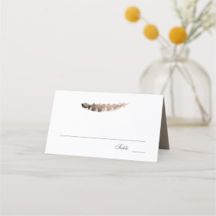 Friends of a Feather   Thanksgiving Wedding Place Card