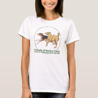 Friends of Barker Field Logo on a Woman's Tee