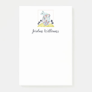 Friends of Clementine   Folk Art Squirrel Post-it Notes