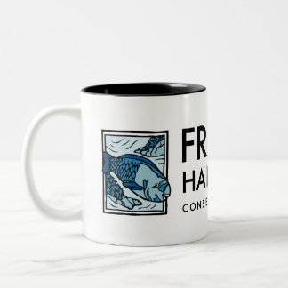 Friends of Hanauma Bay Parrotfish - Oahu, Hawaii Two-Tone Coffee Mug