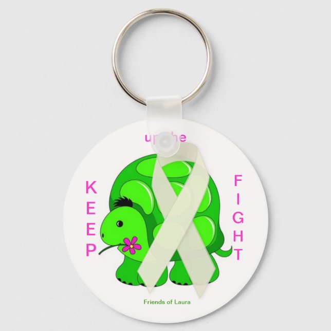 Friends of Laura, Keep up the Fight Key Chain (Front)