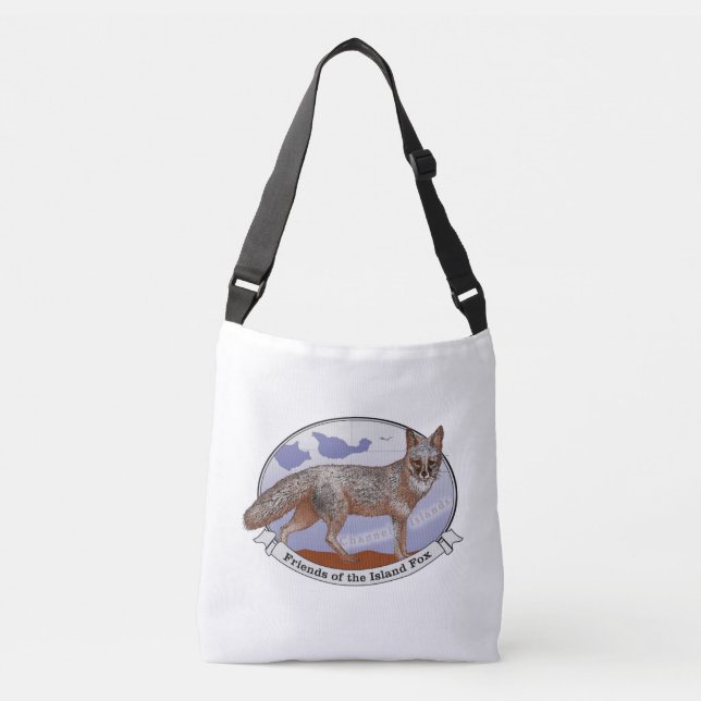 Friends of the Island Fox Logo Cross Body Bag (Front)