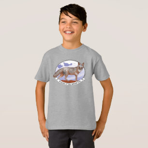 Friends of the Island Fox Logo Grey Kids T-Shirt