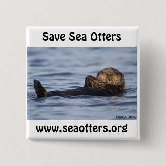 Friends of the Sea Otter Button