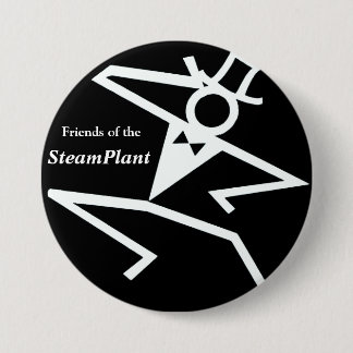 Friends of the SteamPlant Logo IV 3 Inch Round Button