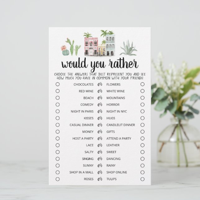 Friends Party Would You Rather editable game (Standing Front)