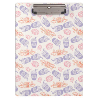 FRIENDS™ | Pastel Central Perk Pattern Clipboard