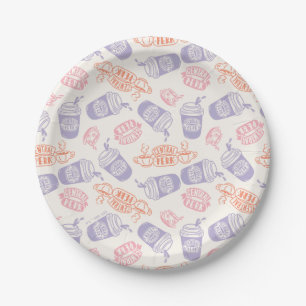 FRIENDS™   Pastel Central Perk Pattern Paper Plate