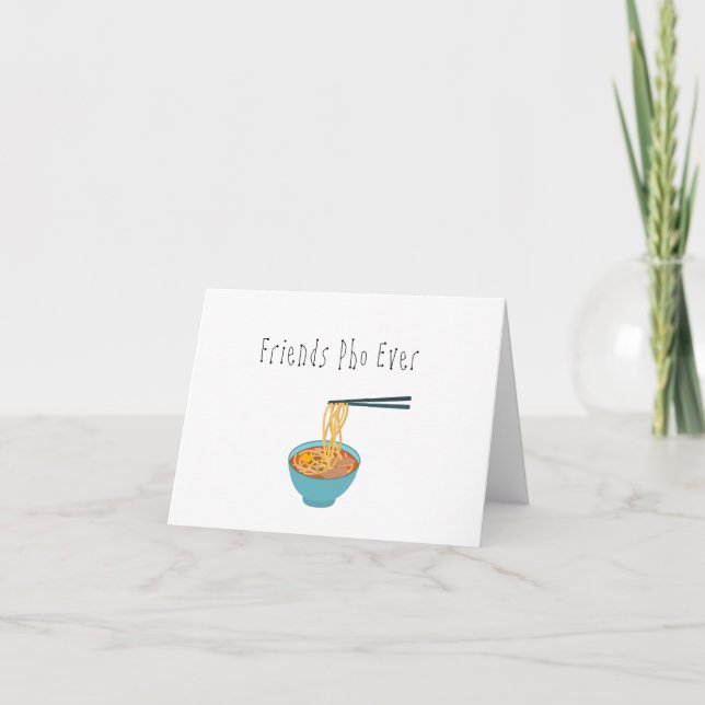 Friends Pho Ever - carte vierge (Devant)
