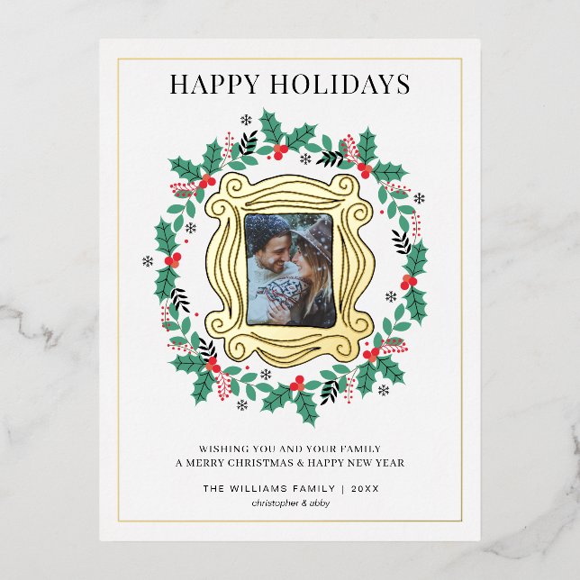 FRIENDS™ Photo Holiday Christmas Card (Front)