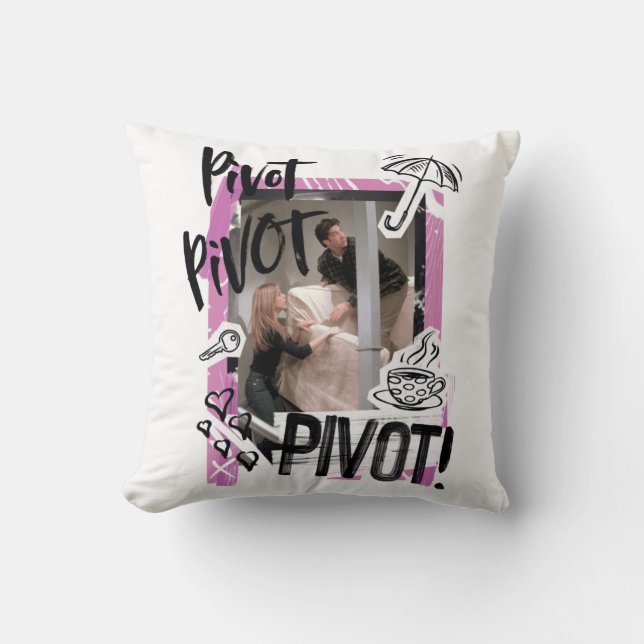 FRIENDS™ | Pivot Pivot PIVOT! Throw Pillow (Front)