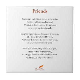 Friends Poem Tile