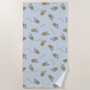 FRIENDS™   Polka Dot Central Perk Pattern Beach Towel