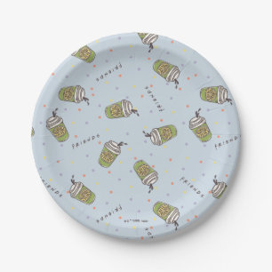 FRIENDS™   Polka Dot Central Perk Pattern Paper Plate