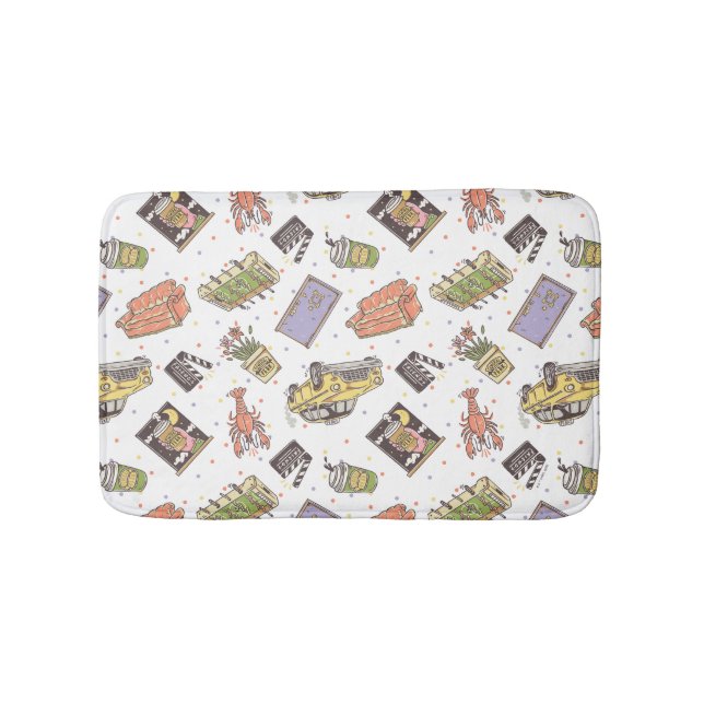 FRIENDS™ | Polka Dot Icon Pattern Bath Mat (Front)